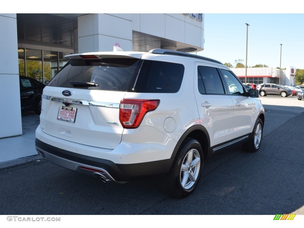 2016 Explorer XLT 4WD - White Platinum Metallic Tri-Coat / Medium Light Camel photo #3