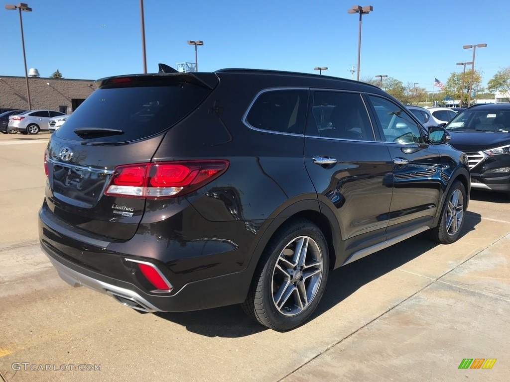 2018 Santa Fe Limited Ultimate AWD - Java Espresso / Beige photo #2