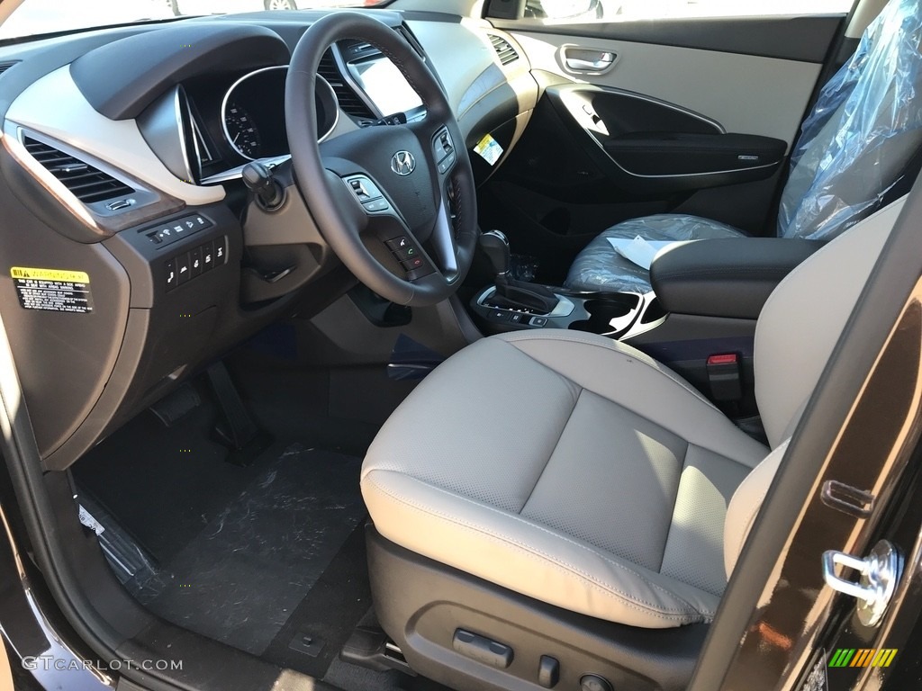 2018 Santa Fe Limited Ultimate AWD - Java Espresso / Beige photo #4