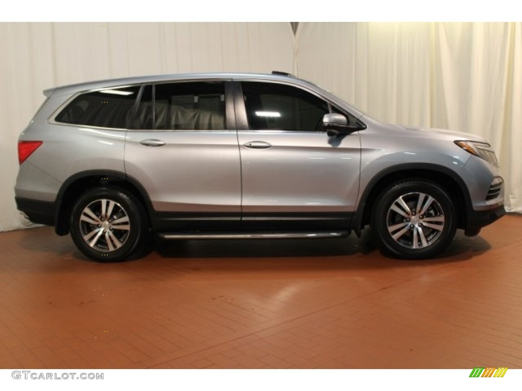 2016 Pilot EX-L - Lunar Silver Metallic / Gray photo #2