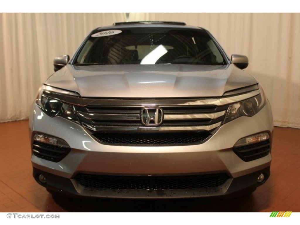 2016 Pilot EX-L - Lunar Silver Metallic / Gray photo #3