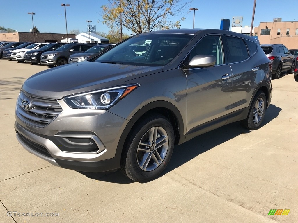 Gray Hyundai Santa Fe Sport