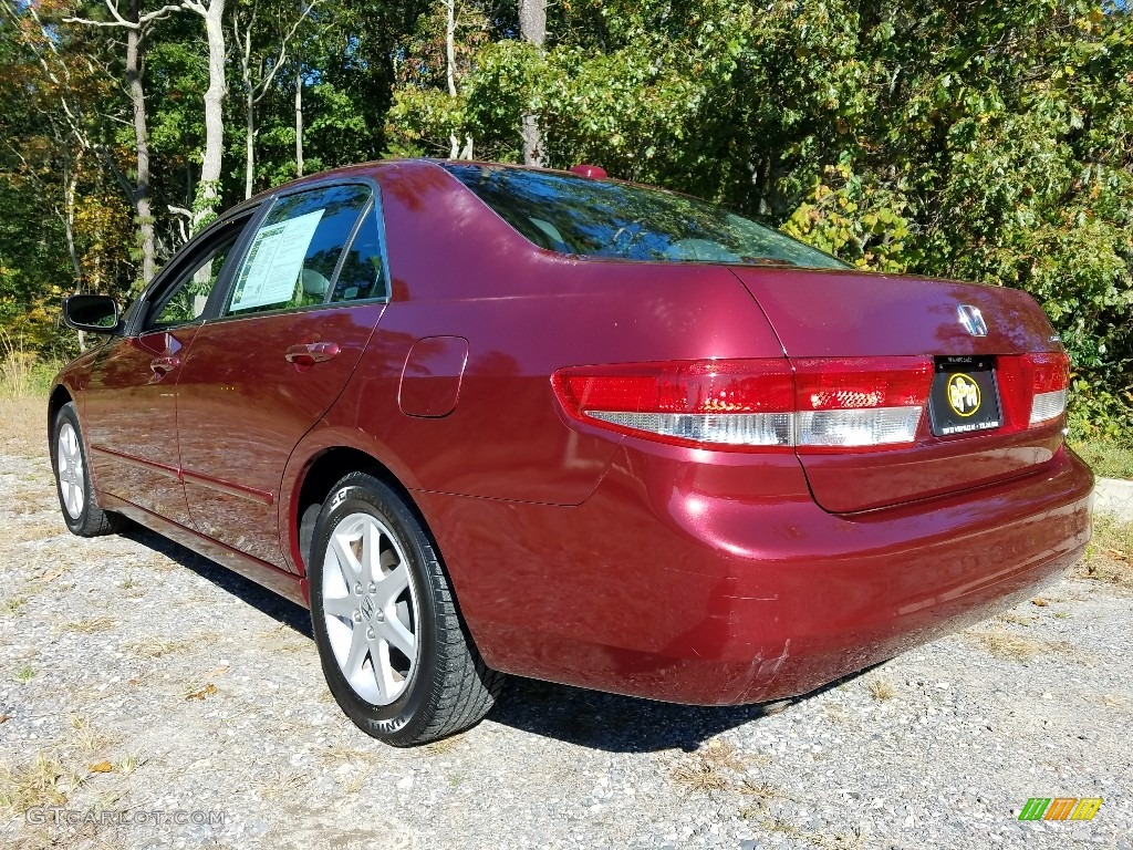 2004 Accord EX V6 Sedan - Redondo Red Pearl / Black photo #3