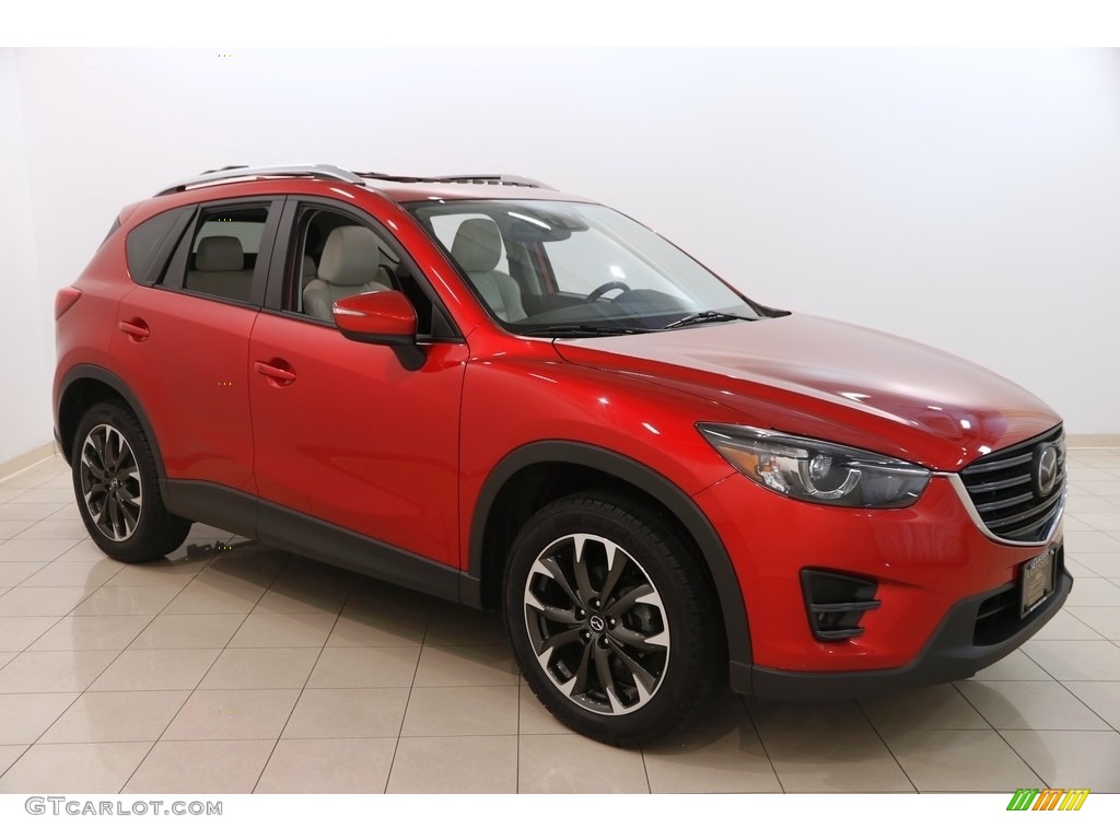 2016 CX-5 Grand Touring AWD - Soul Red Metallic / Parchment photo #1