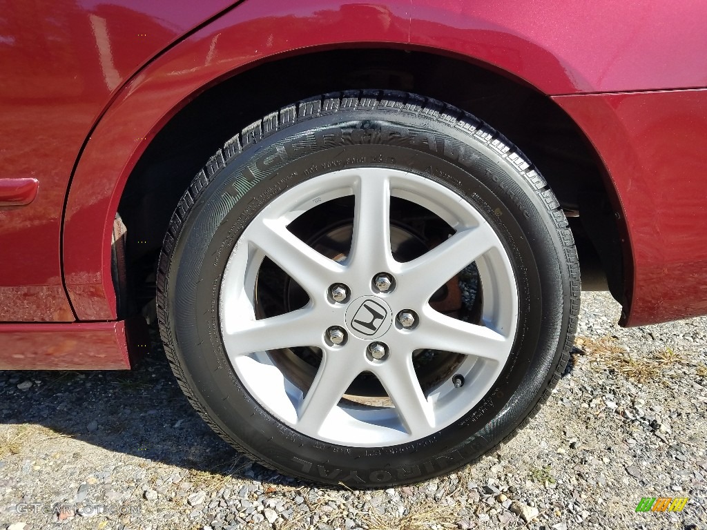2004 Accord EX V6 Sedan - Redondo Red Pearl / Black photo #25