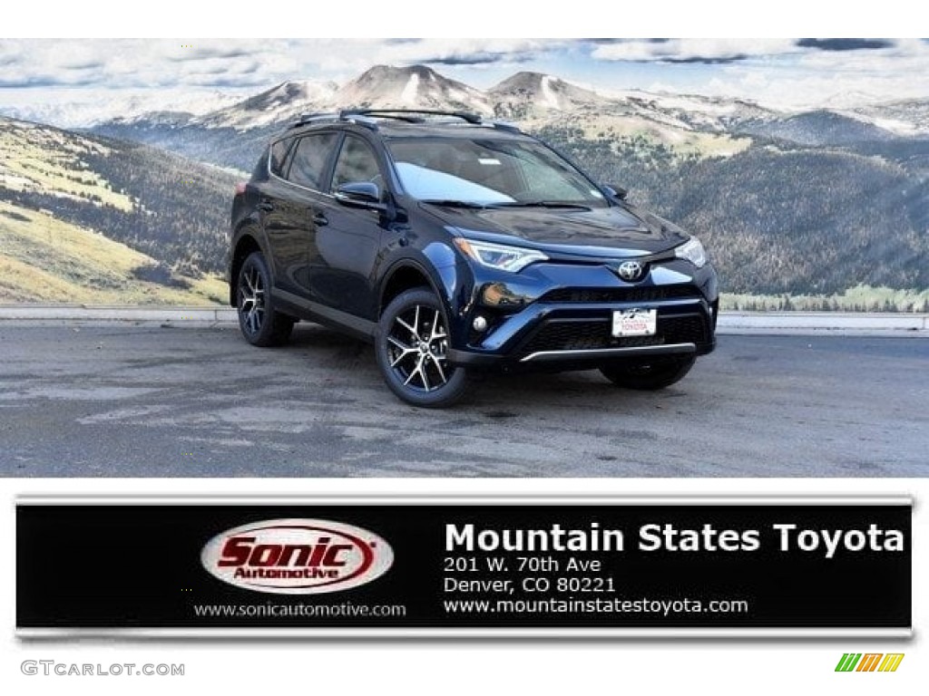 2018 RAV4 SE AWD - Galactic Aqua Mica / Black photo #1