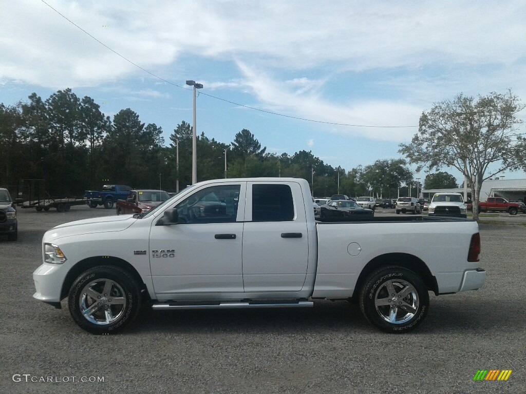 2018 1500 Express Quad Cab - Bright White / Black/Diesel Gray photo #2