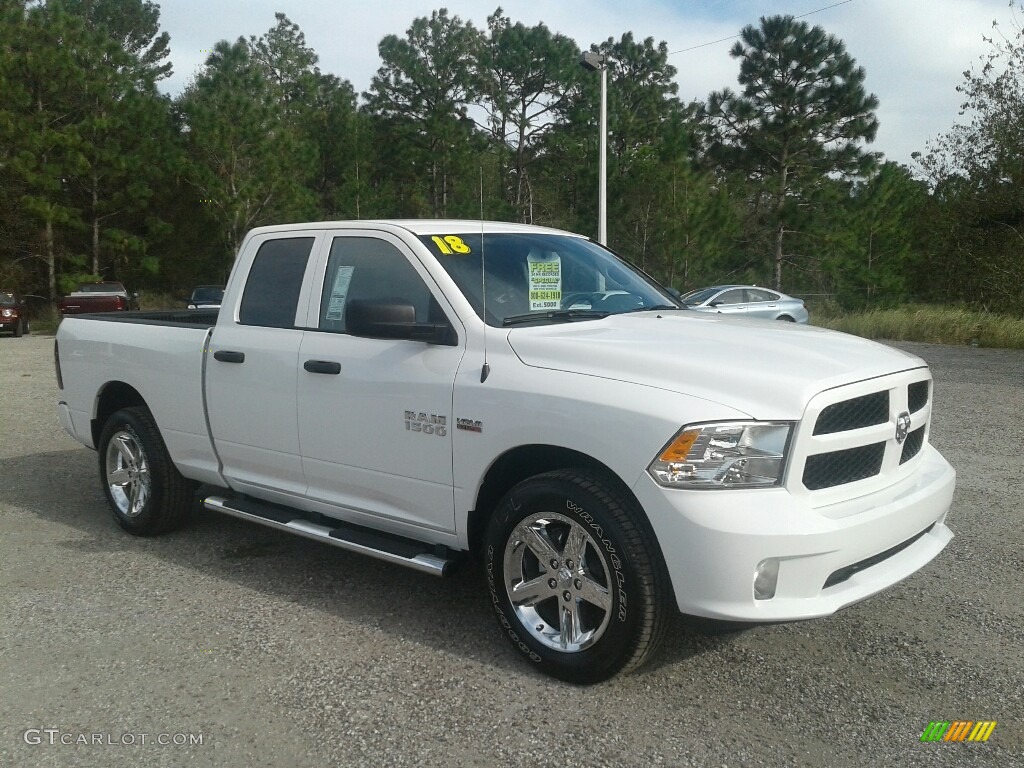 2018 1500 Express Quad Cab - Bright White / Black/Diesel Gray photo #7