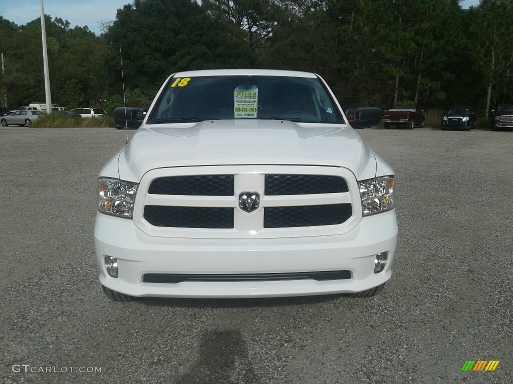 2018 1500 Express Quad Cab - Bright White / Black/Diesel Gray photo #8