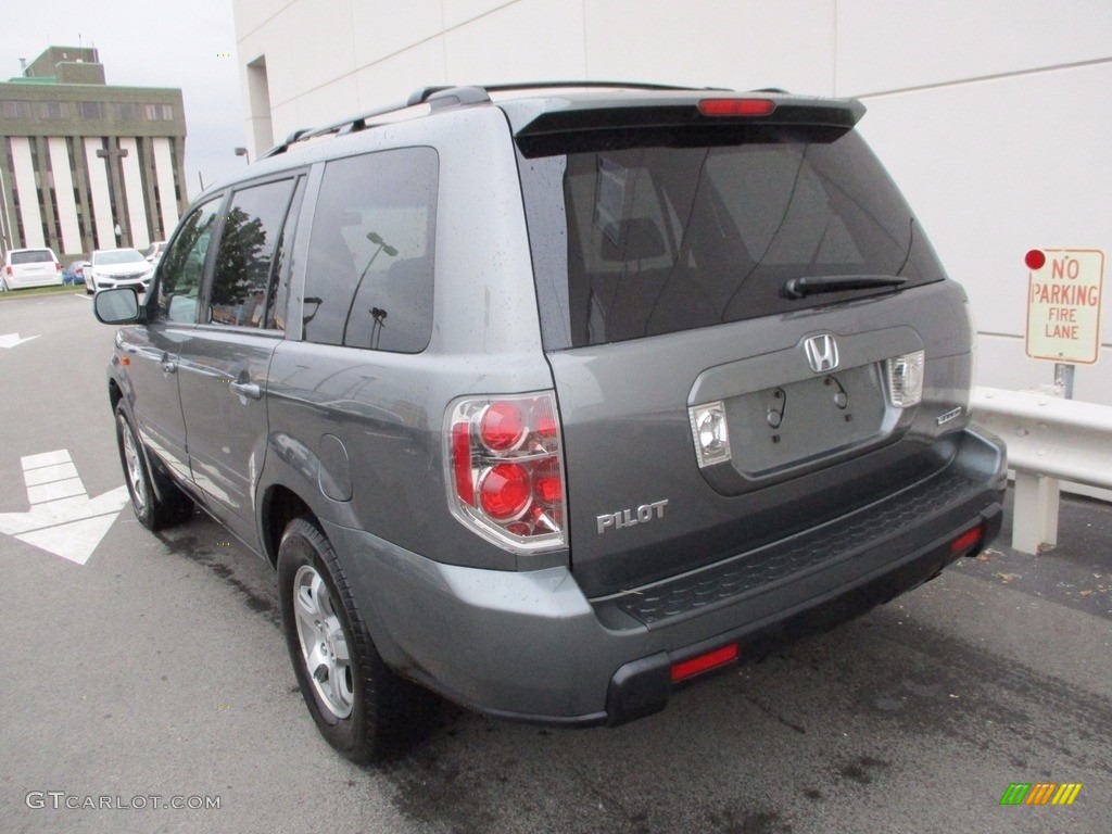 2008 Pilot EX-L 4WD - Steel Blue Metallic / Gray photo #3