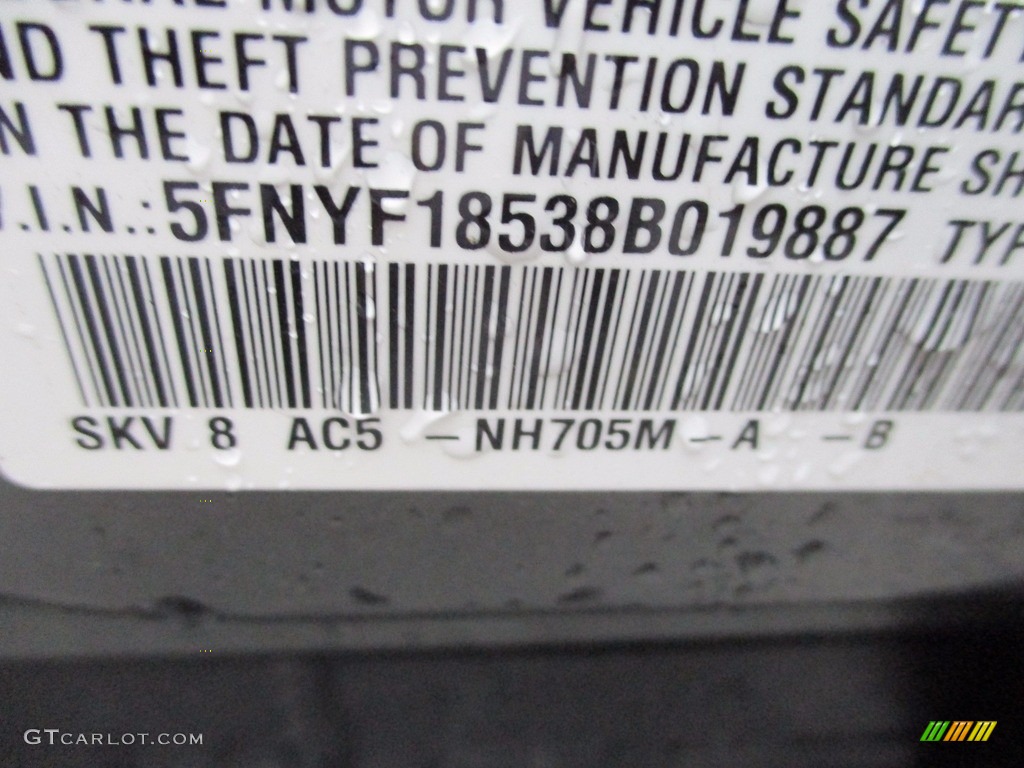 2008 Pilot EX-L 4WD - Steel Blue Metallic / Gray photo #19