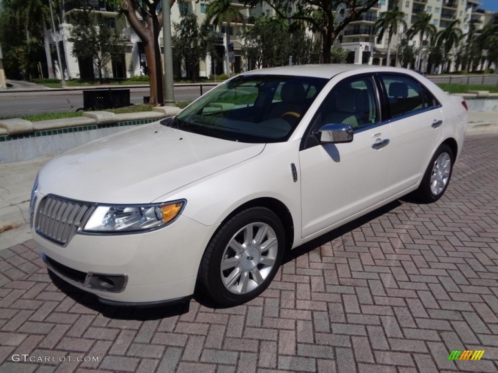 2012 MKZ FWD - White Platinum Metallic Tri-Coat / Light Camel photo #1