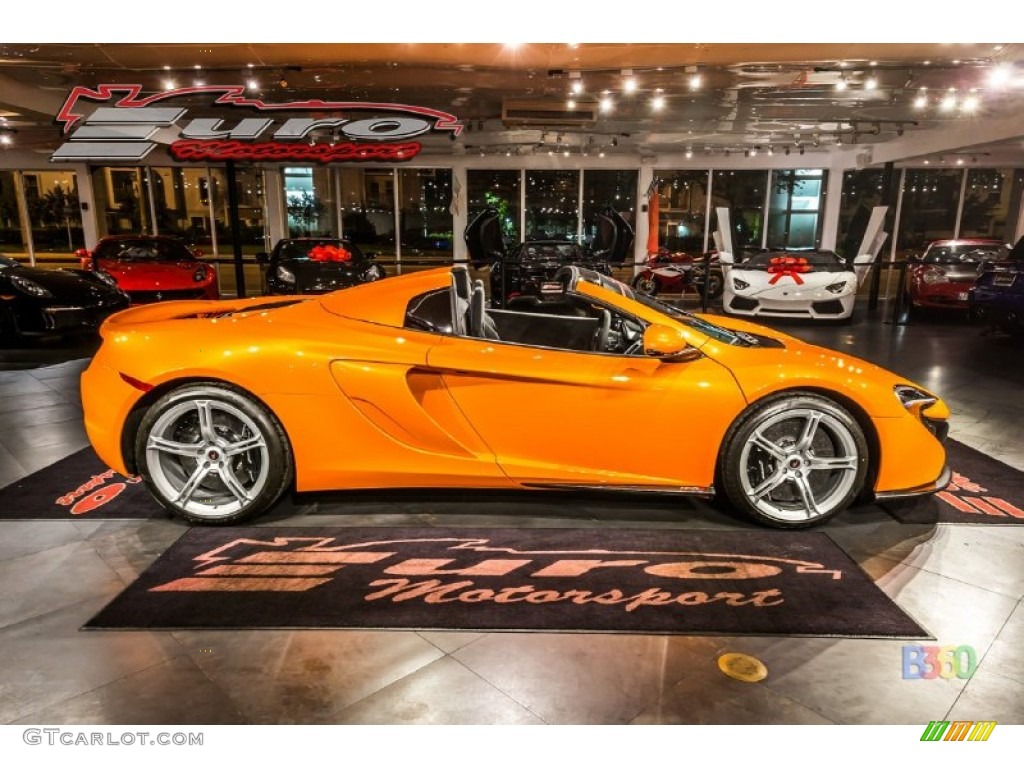 2015 650S Spyder - McLaren Orange / Carbon Black photo #26