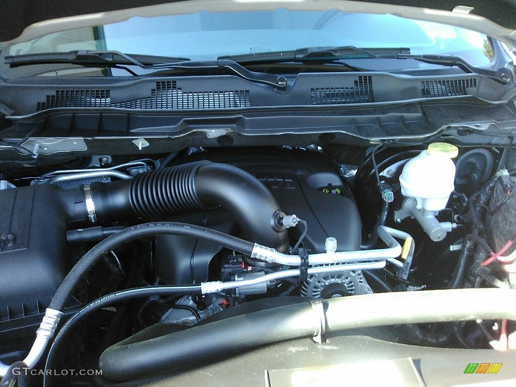 2017 1500 Big Horn Quad Cab 4x4 - Bright Silver Metallic / Black/Diesel Gray photo #18