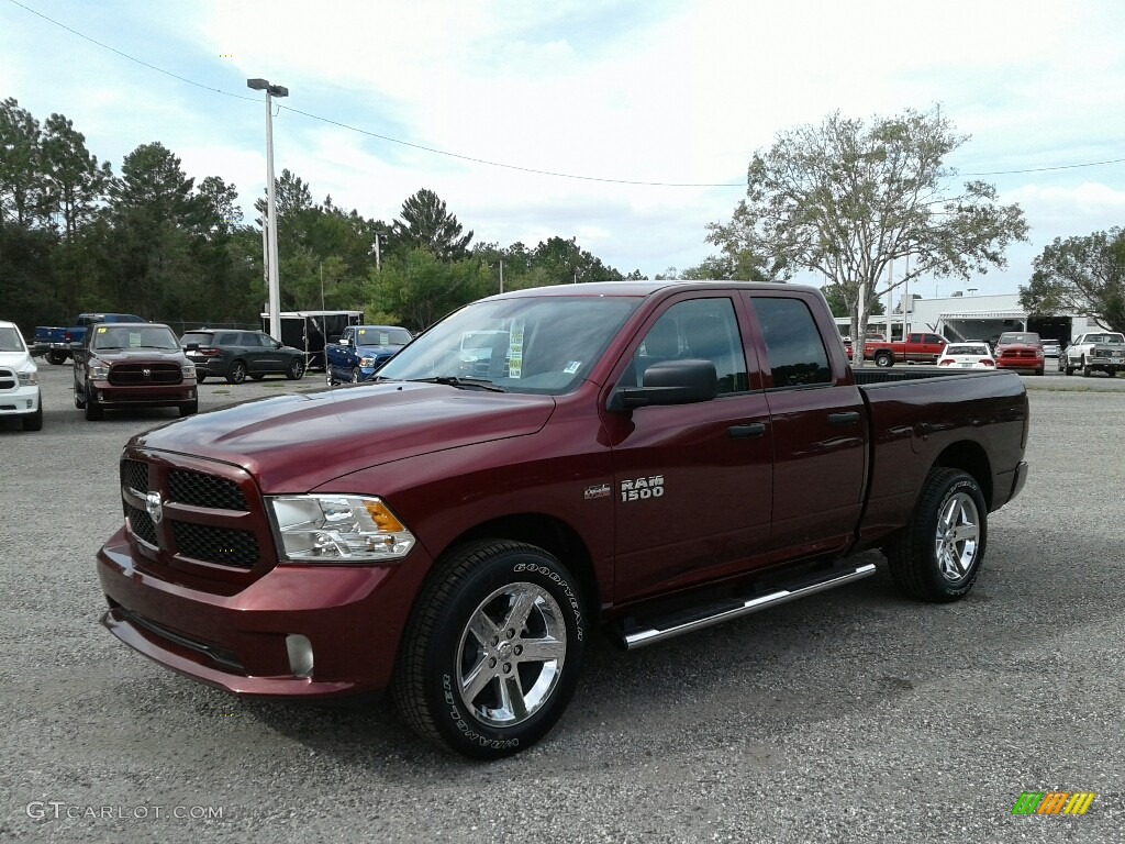 2018 1500 Express Quad Cab - Delmonico Red Pearl / Black/Diesel Gray photo #1