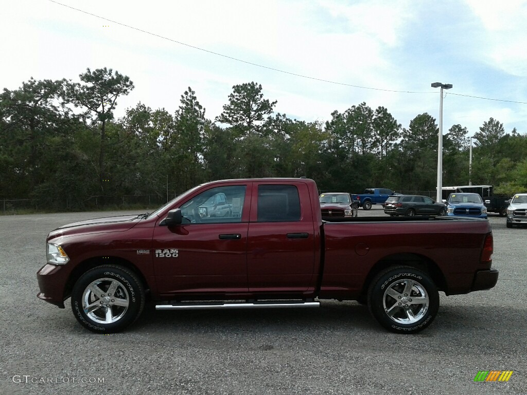 2018 1500 Express Quad Cab - Delmonico Red Pearl / Black/Diesel Gray photo #2