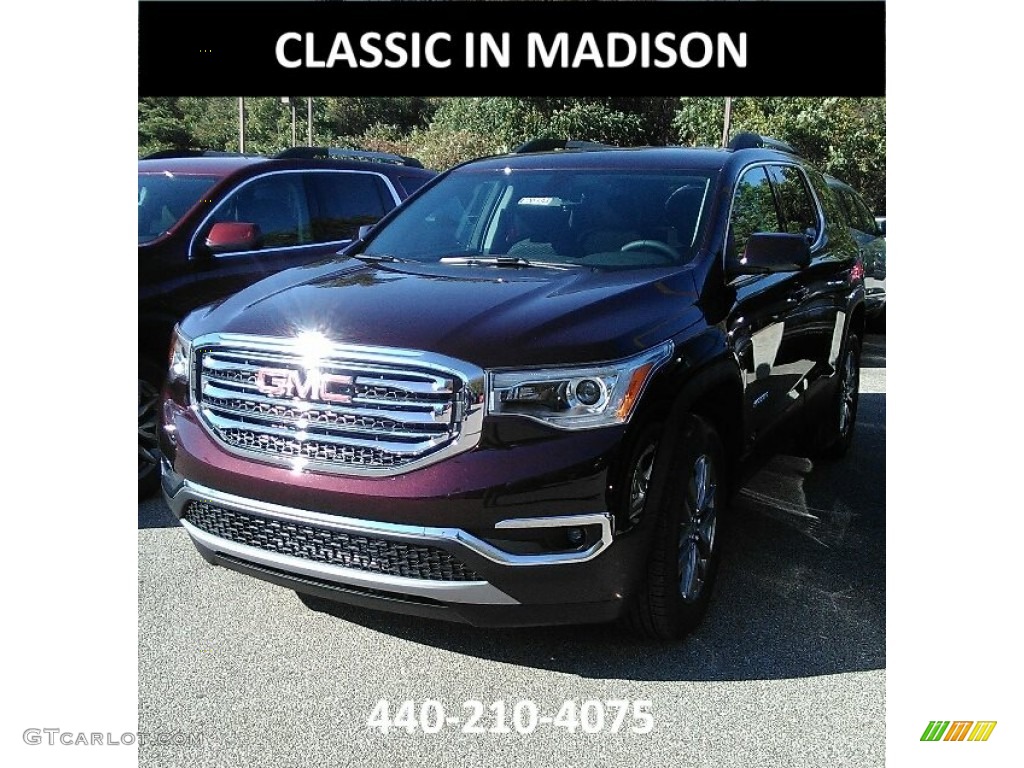 2018 Acadia SLE AWD - Black Cherry Metallic / Jet Black photo #1