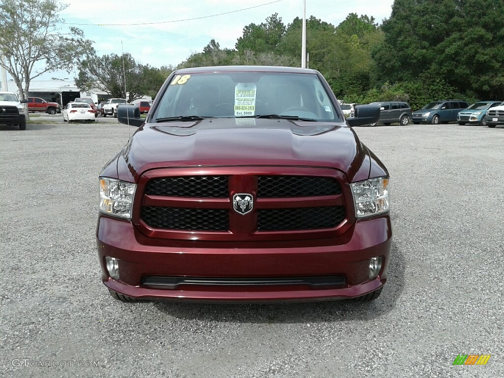 2018 1500 Express Quad Cab - Delmonico Red Pearl / Black/Diesel Gray photo #8