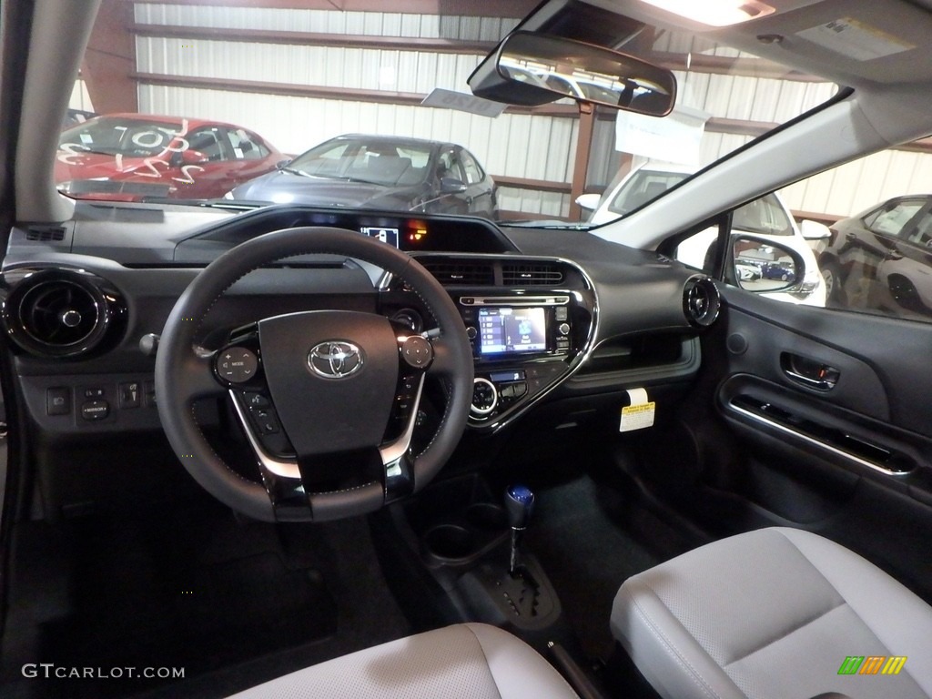 2018 Prius c Four - Magnetic Gray Metallic / Light Blue Gray photo #8