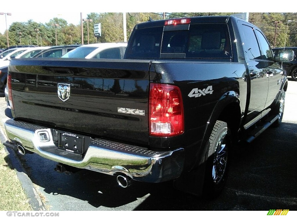 2018 1500 Big Horn Crew Cab 4x4 - Brilliant Black Crystal Pearl / Black/Diesel Gray photo #2