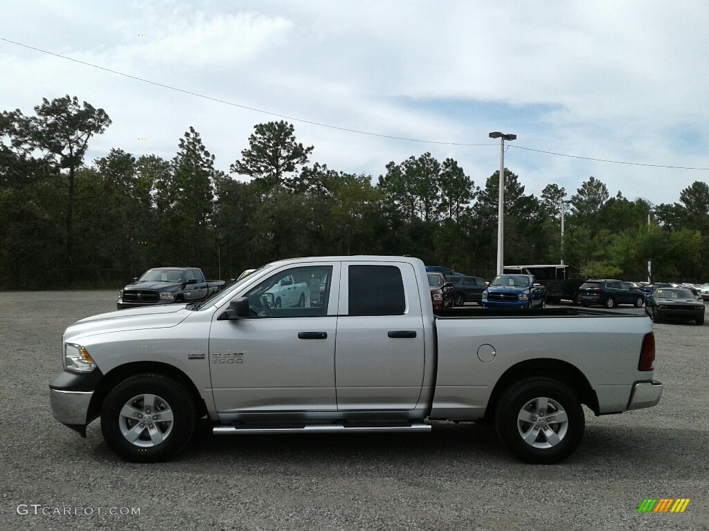 2018 1500 Tradesman Quad Cab - Bright Silver Metallic / Black/Diesel Gray photo #2