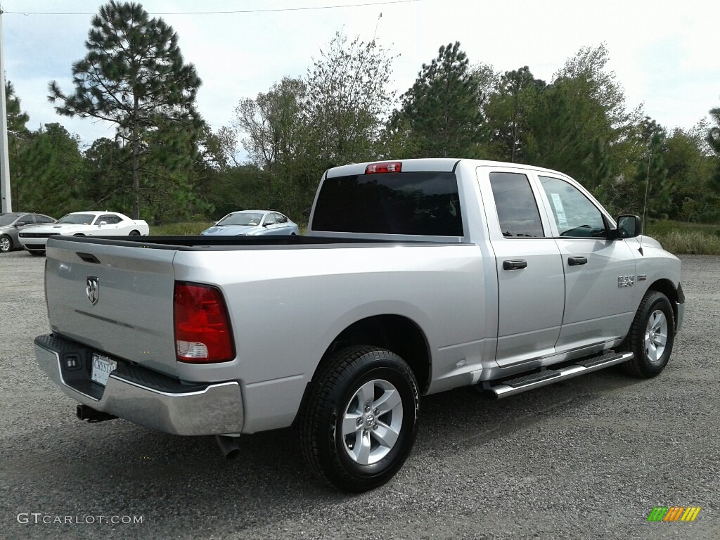 2018 1500 Tradesman Quad Cab - Bright Silver Metallic / Black/Diesel Gray photo #5