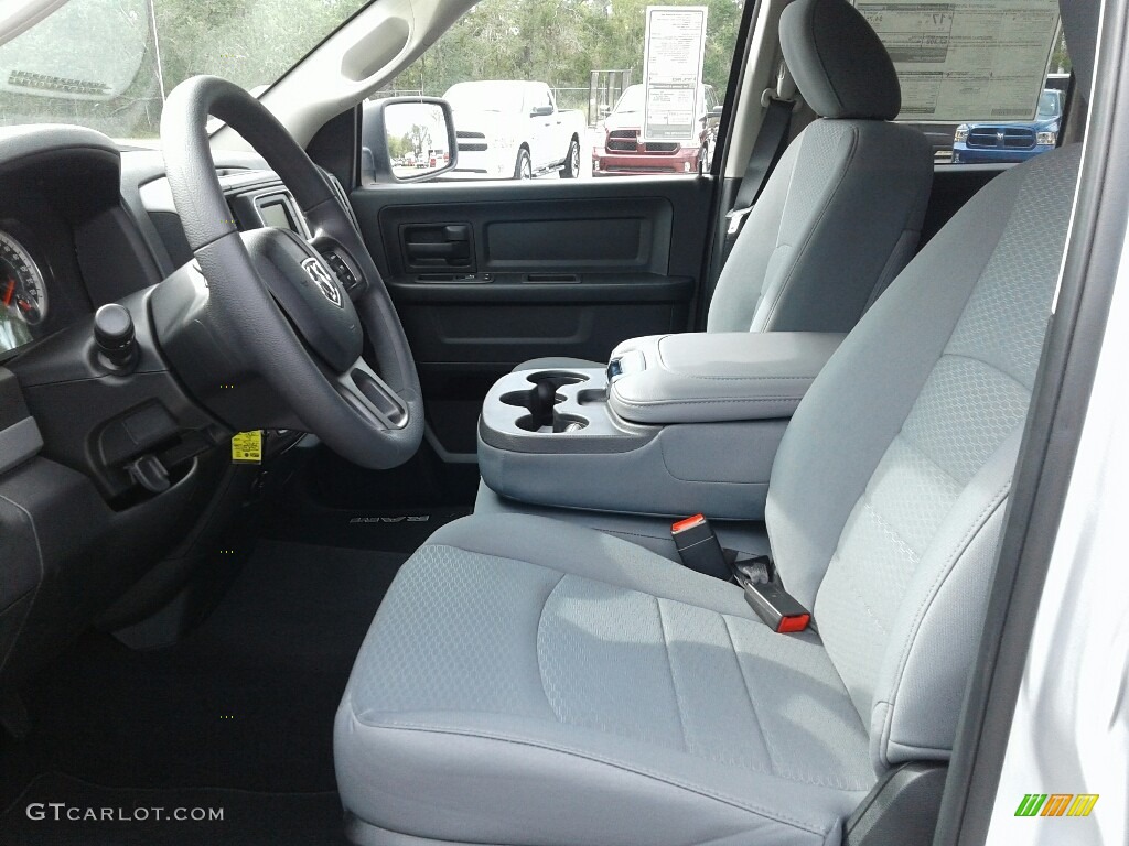 Black/Diesel Gray Interior 2018 Ram 1500 Tradesman Quad Cab Photo #123378079