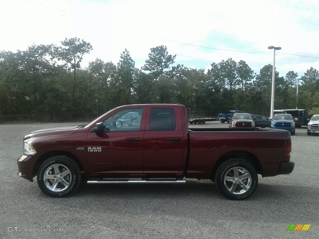 2018 1500 Express Quad Cab - Delmonico Red Pearl / Black/Diesel Gray photo #2