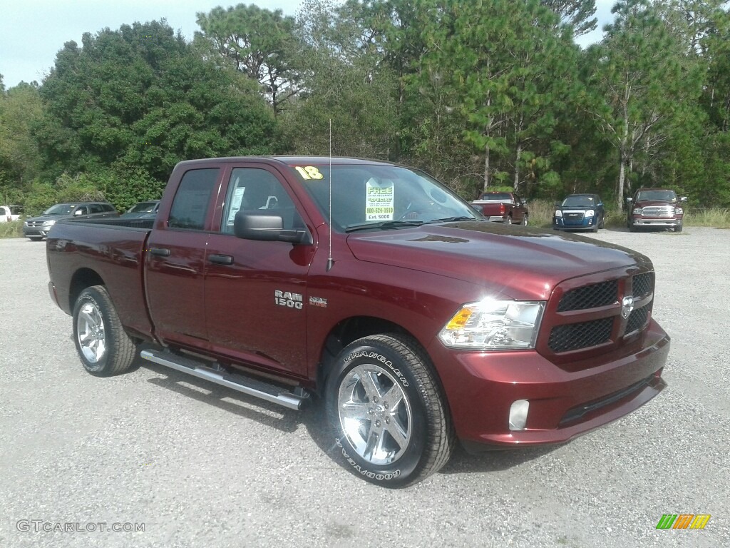 Delmonico Red Pearl 2018 Ram 1500 Express Quad Cab Exterior Photo #123378598