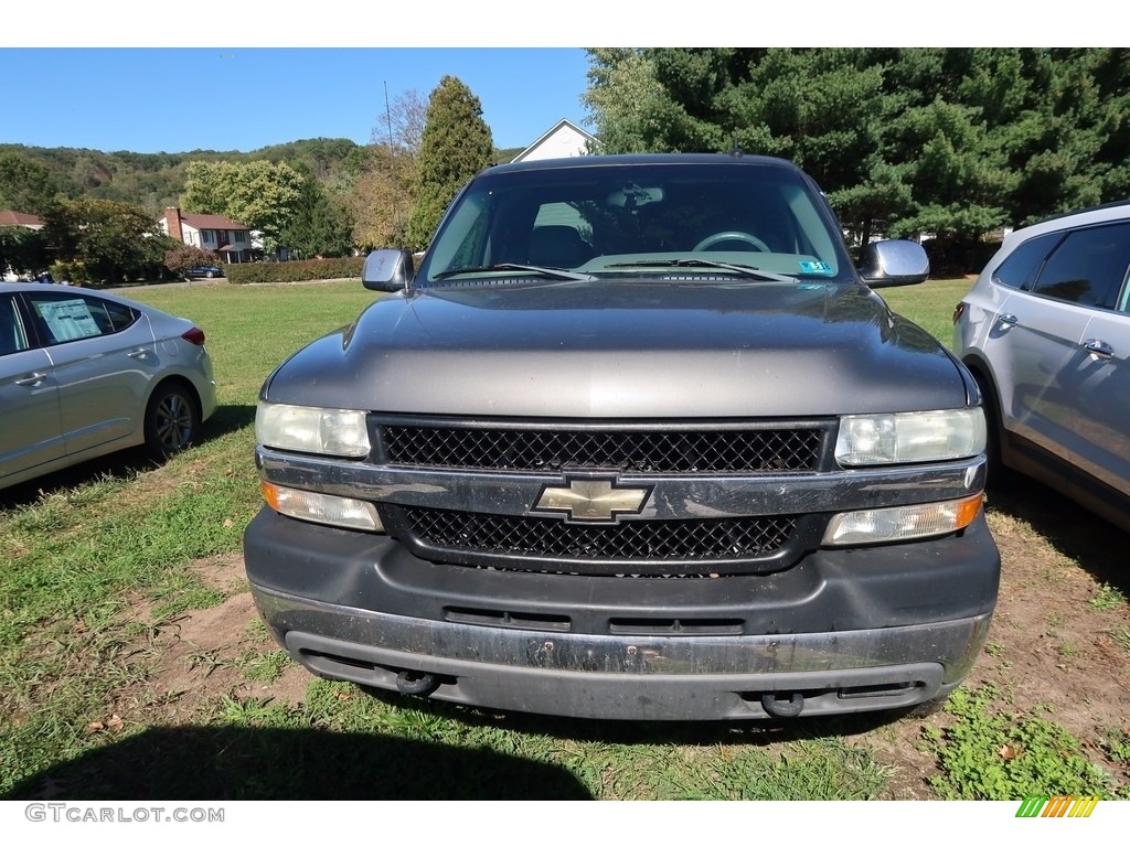 2002 Silverado 2500 LT Extended Cab 4x4 - Medium Charcoal Gray Metallic / Graphite photo #2