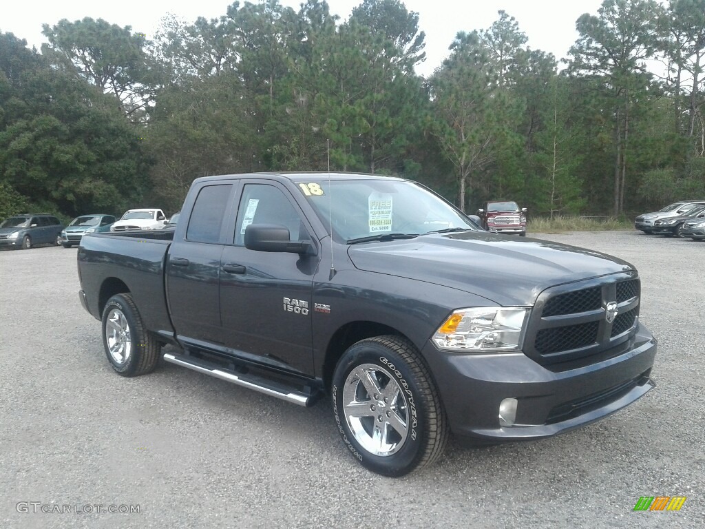 2018 1500 Express Quad Cab - Granite Crystal Metallic / Black/Diesel Gray photo #7