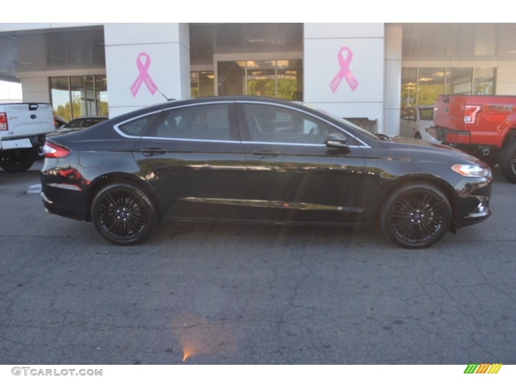 2014 Fusion SE EcoBoost - Dark Side / Charcoal Black photo #2