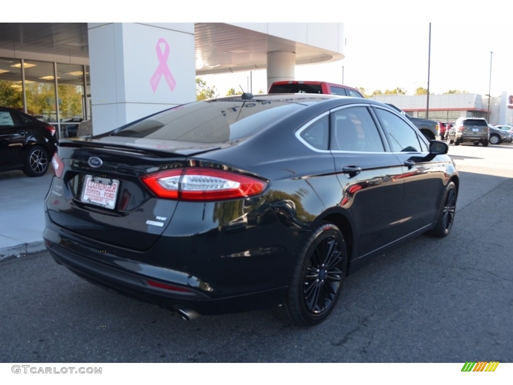 2014 Fusion SE EcoBoost - Dark Side / Charcoal Black photo #3