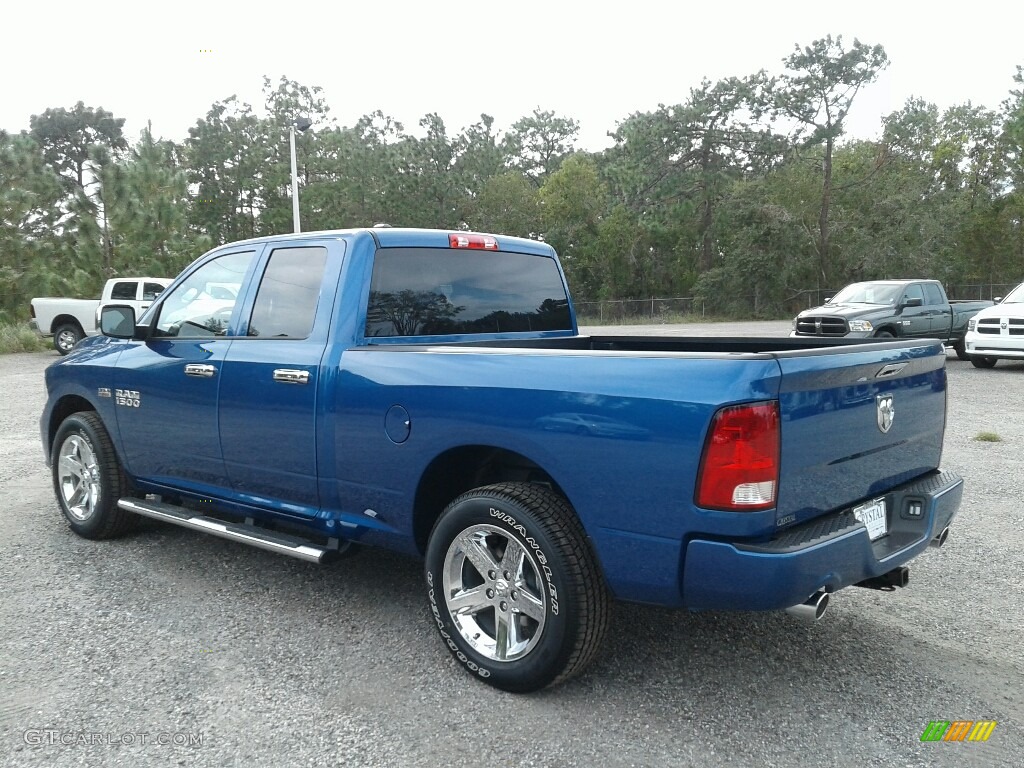 2018 1500 Express Quad Cab - Blue Streak Pearl / Black/Diesel Gray photo #3
