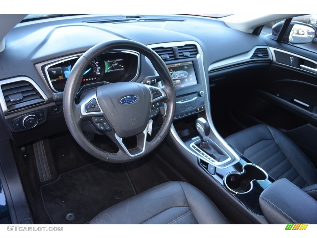 2014 Fusion SE EcoBoost - Dark Side / Charcoal Black photo #10