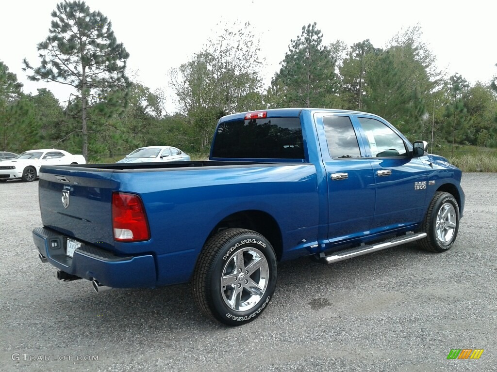 2018 1500 Express Quad Cab - Blue Streak Pearl / Black/Diesel Gray photo #5