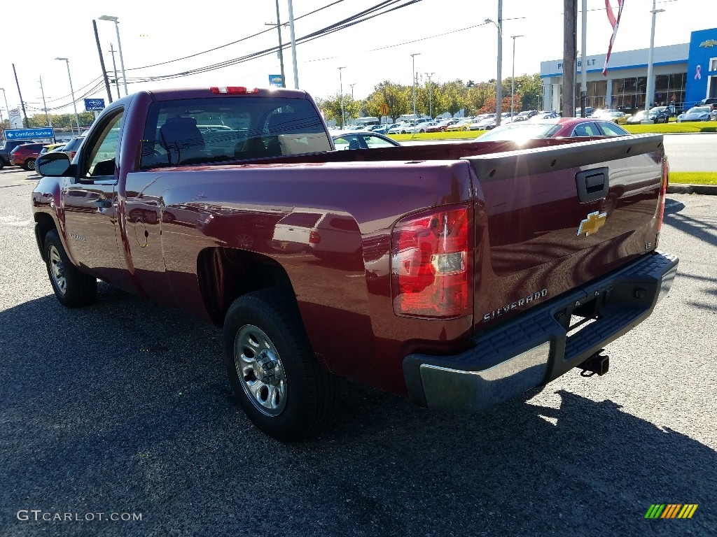 2013 Silverado 1500 Work Truck Regular Cab - Deep Ruby Metallic / Dark Titanium photo #2