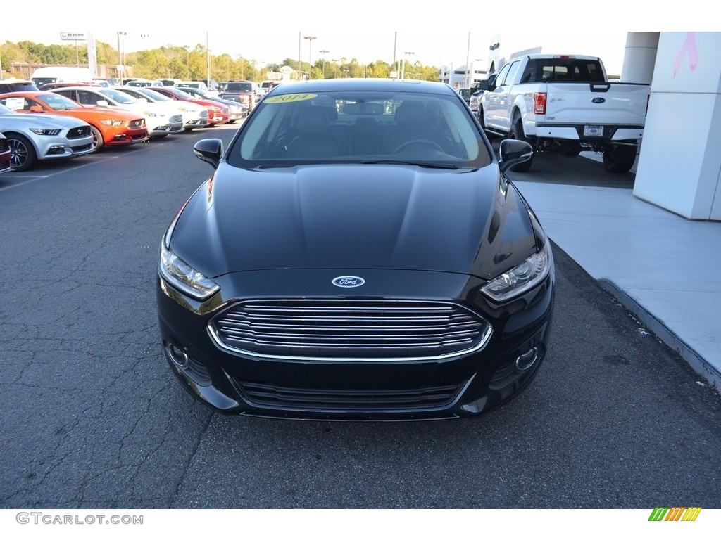 2014 Fusion SE EcoBoost - Dark Side / Charcoal Black photo #27