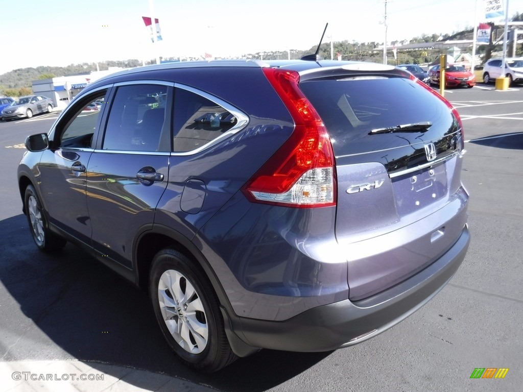 2014 CR-V EX-L AWD - Twilight Blue Metallic / Gray photo #8