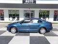 2017 Silk Blue Metallic Volkswagen Jetta S  photo #1