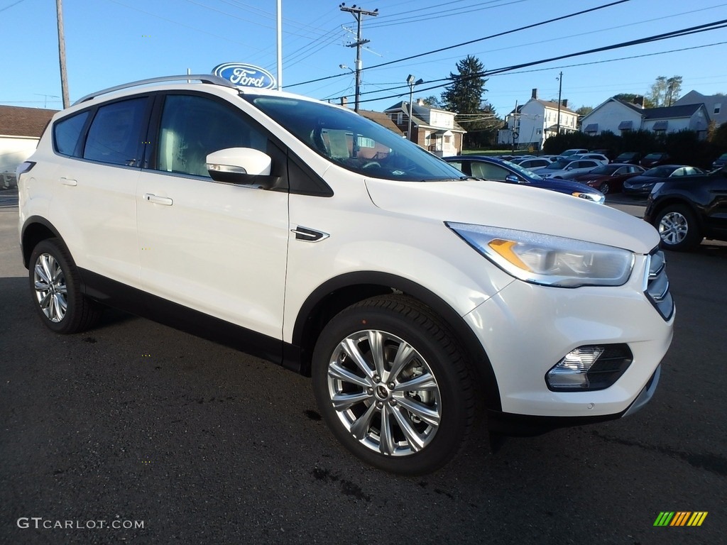 2018 Escape Titanium 4WD - White Platinum / Charcoal Black photo #3