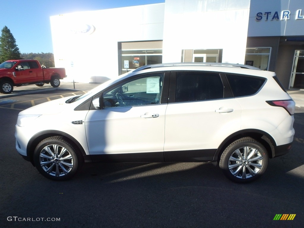 2018 Escape Titanium 4WD - White Platinum / Charcoal Black photo #8