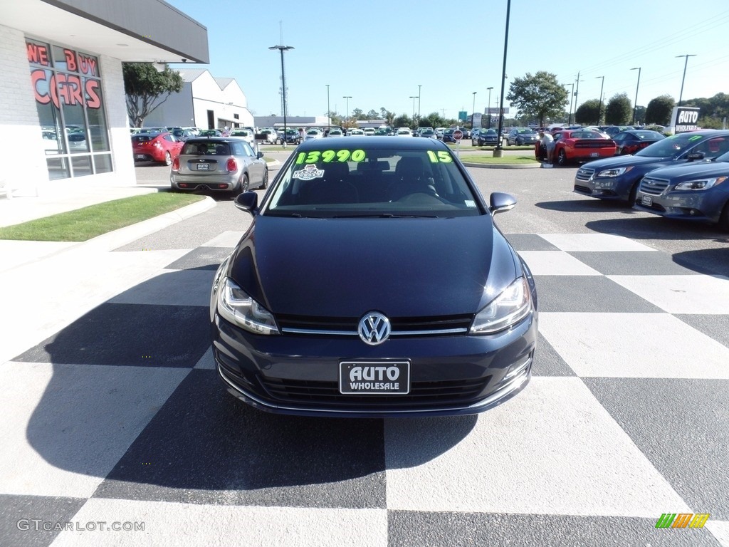 2015 Golf 4 Door 1.8T SEL - Night Blue Metallic / Black photo #2