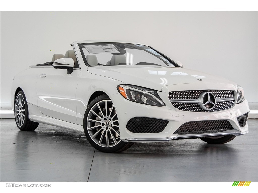 Polar White 2018 Mercedes-Benz C 300 Cabriolet Exterior Photo #123386485