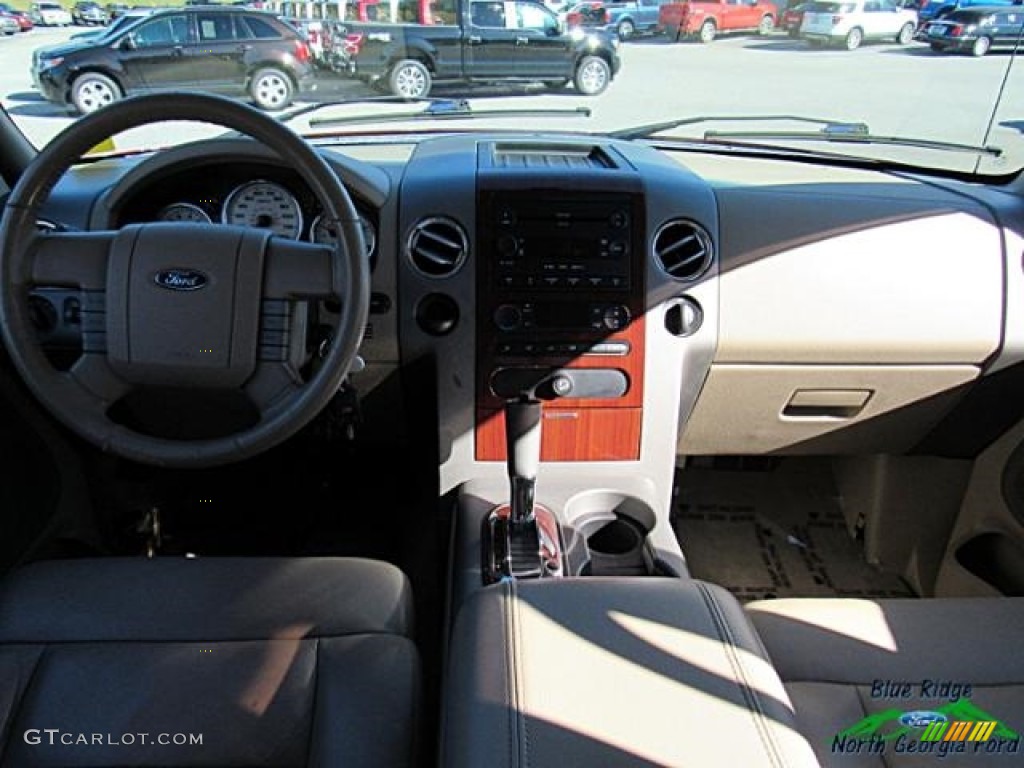 2006 F150 Lariat SuperCrew - Dark Toreador Red Metallic / Tan photo #17