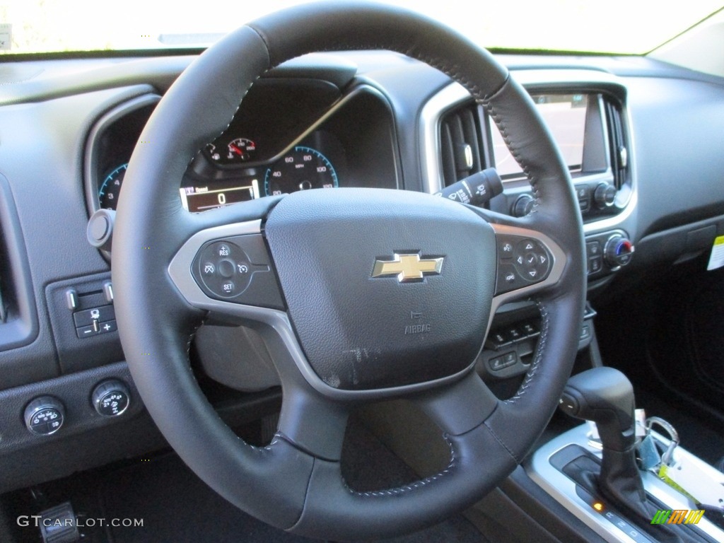 2018 Chevrolet Colorado ZR2 Crew Cab 4x4 Jet Black Steering Wheel Photo #123388411