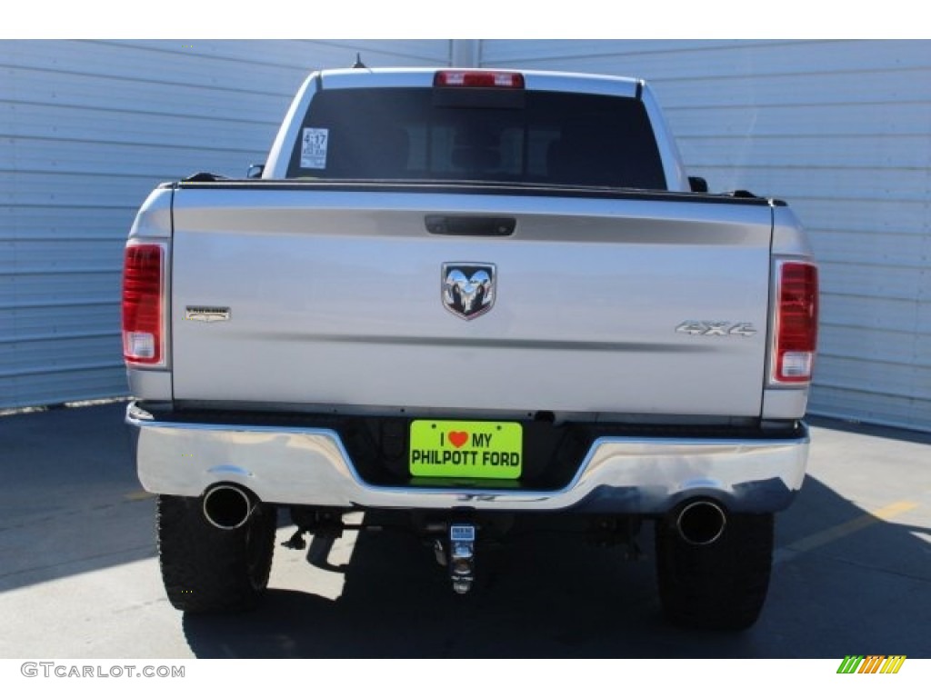 2014 1500 Laramie Crew Cab 4x4 - Bright Silver Metallic / Black photo #10