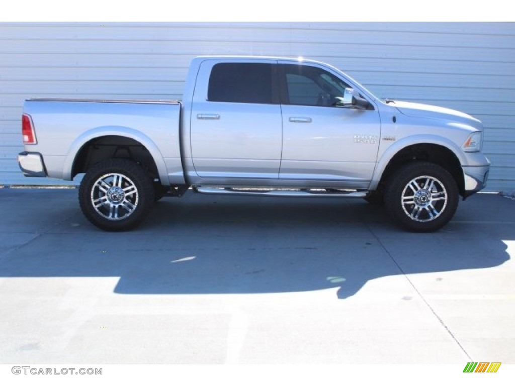 2014 1500 Laramie Crew Cab 4x4 - Bright Silver Metallic / Black photo #12