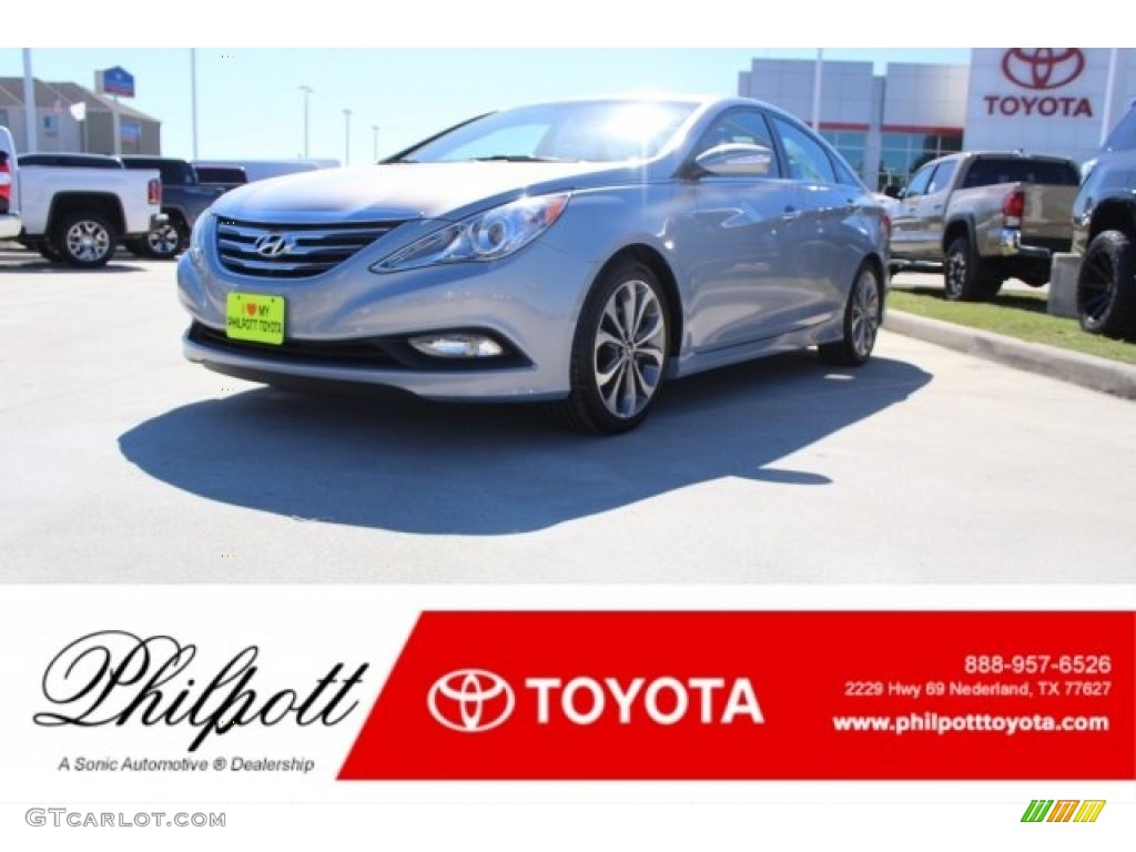 2014 Sonata SE 2.0T - Harbor Gray Metallic / Gray photo #1