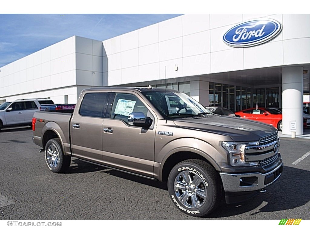 2018 F150 Lariat SuperCrew 4x4 - Stone Gray / Black photo #1